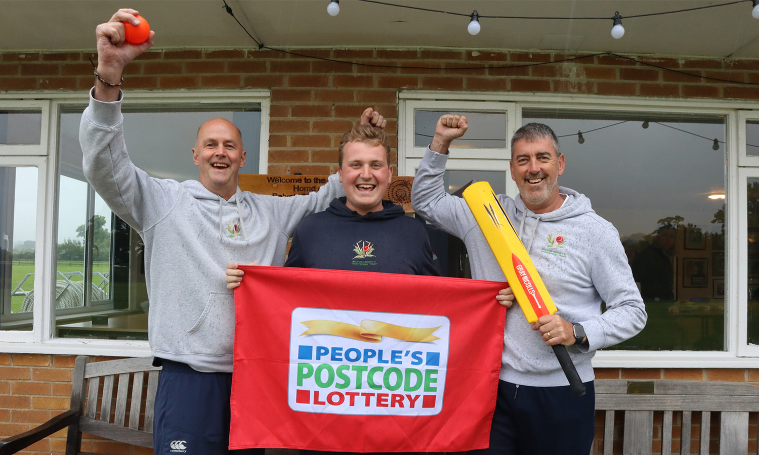 Charity Belvoir Cricket & Countryside Trust celebrate Postcode Lottery award