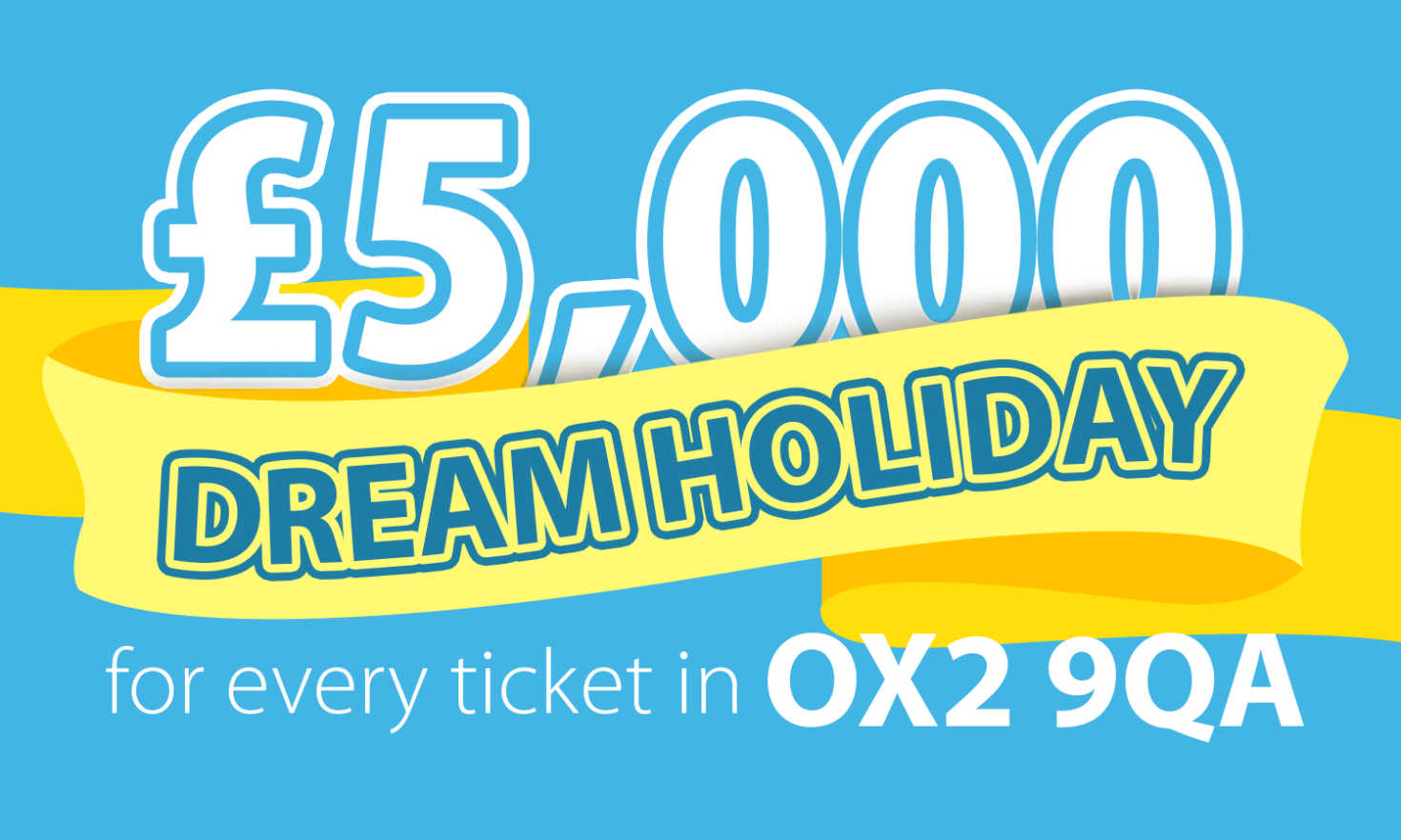 One lucky player in Cumnor has won this month's Dream Holiday prize