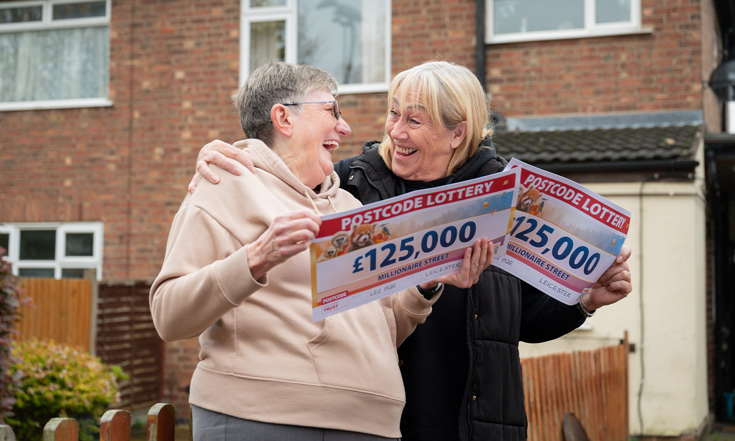 GOOD NEIGHBOURS: Pauline is supported by next-door pal Sharon