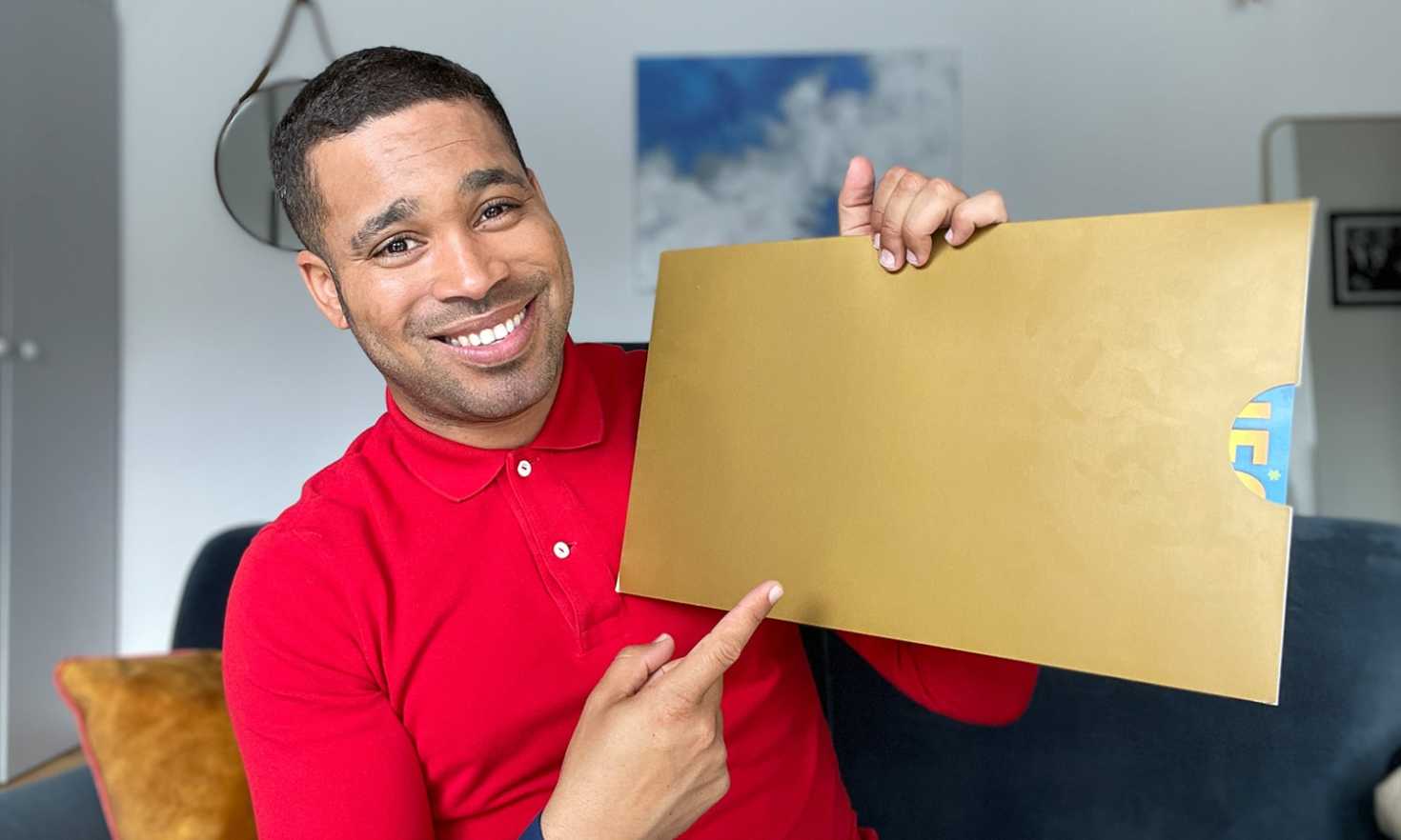 Danyl has a golden envelope with thrilling £30,000 cheques for five lucky players in Tetsworth