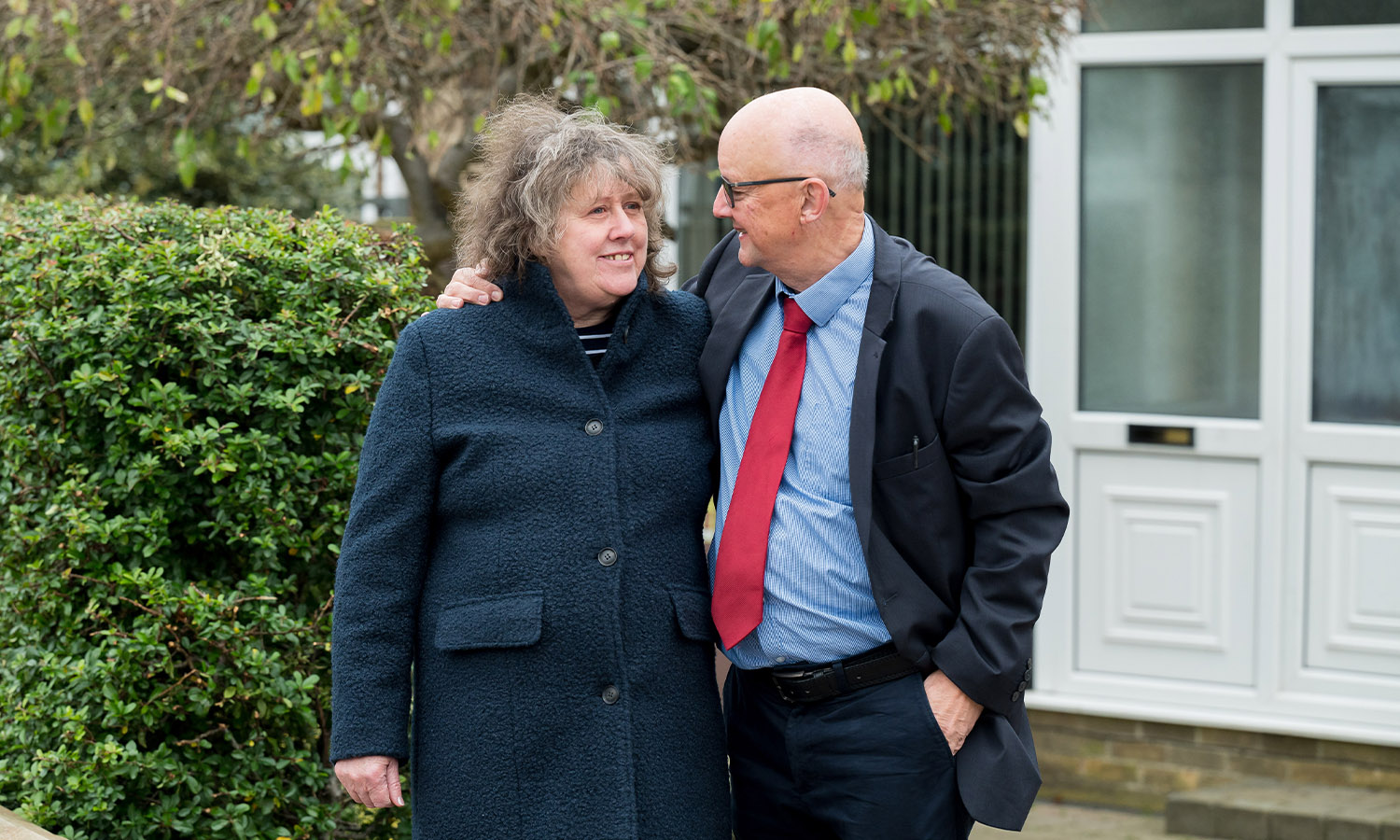 LOOK OF LOVE: Alison and Tim overwhelmed by win