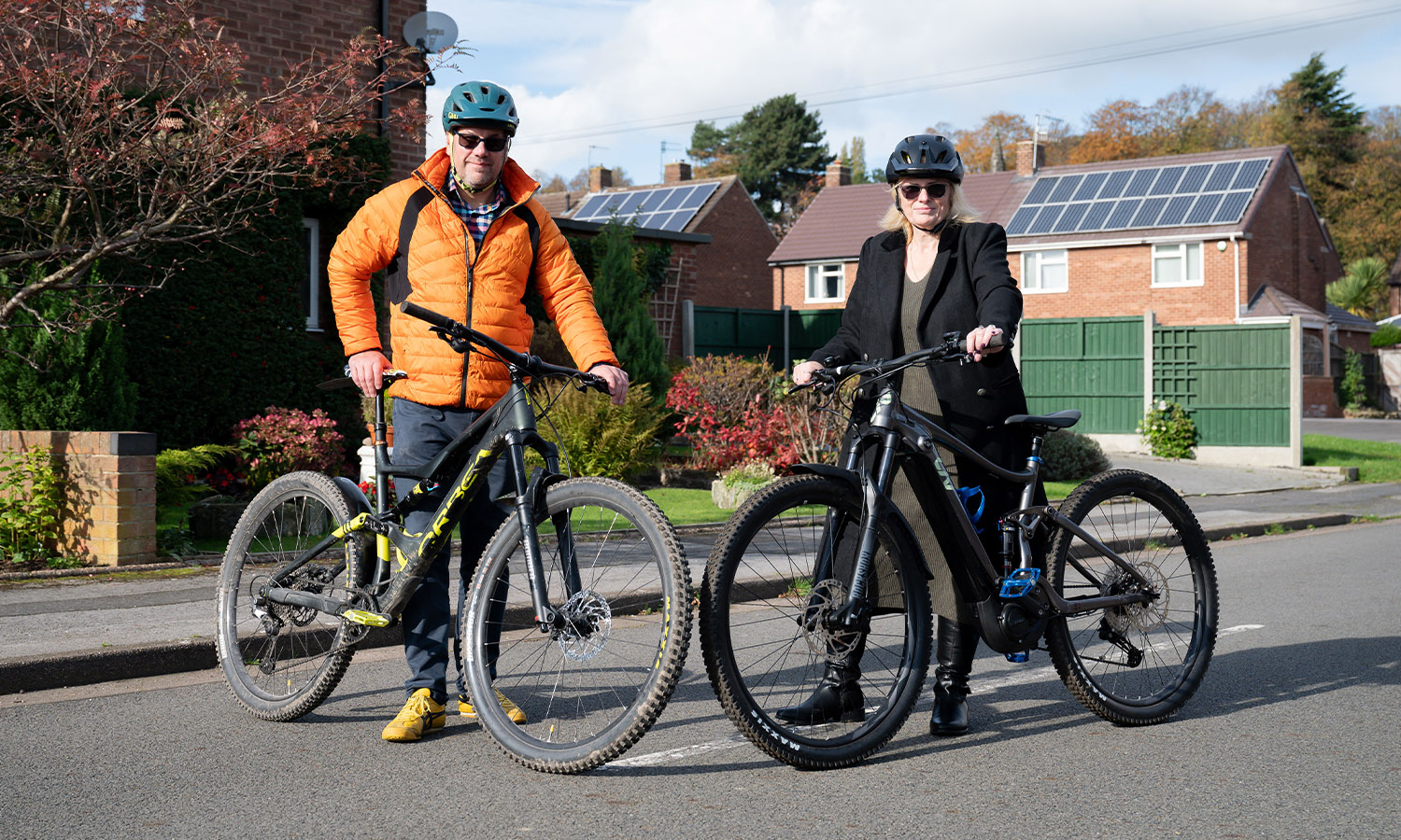 SADDLE DO NICELY: The couple are planning mountain biking adventures