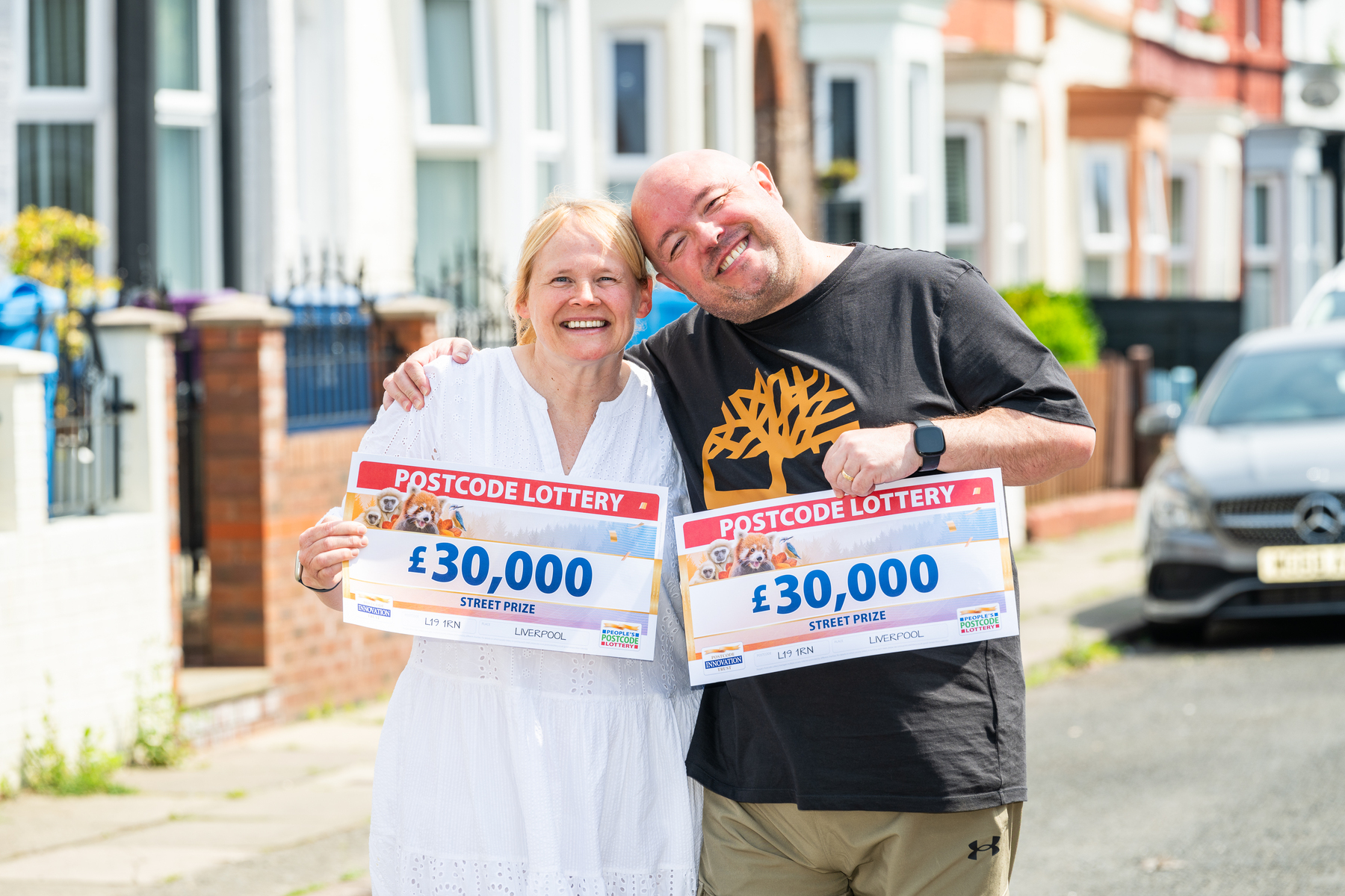 Winners Jo and Steve landed £30,000 each