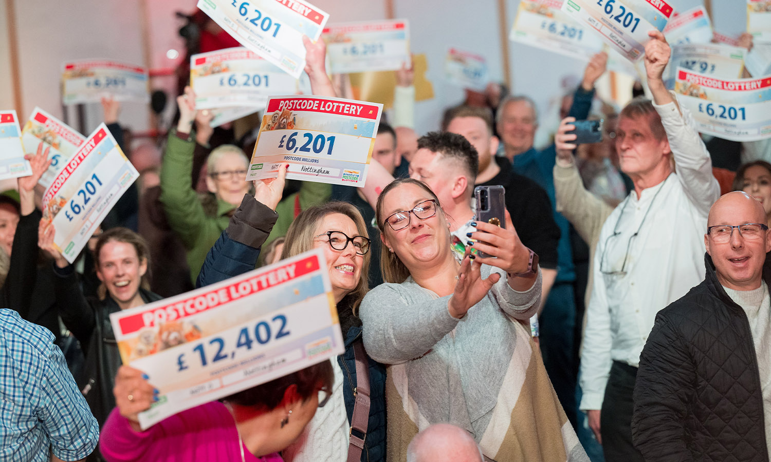 6K SELFIES: 237 winners in the wider postcode sector won £6,201 per ticket