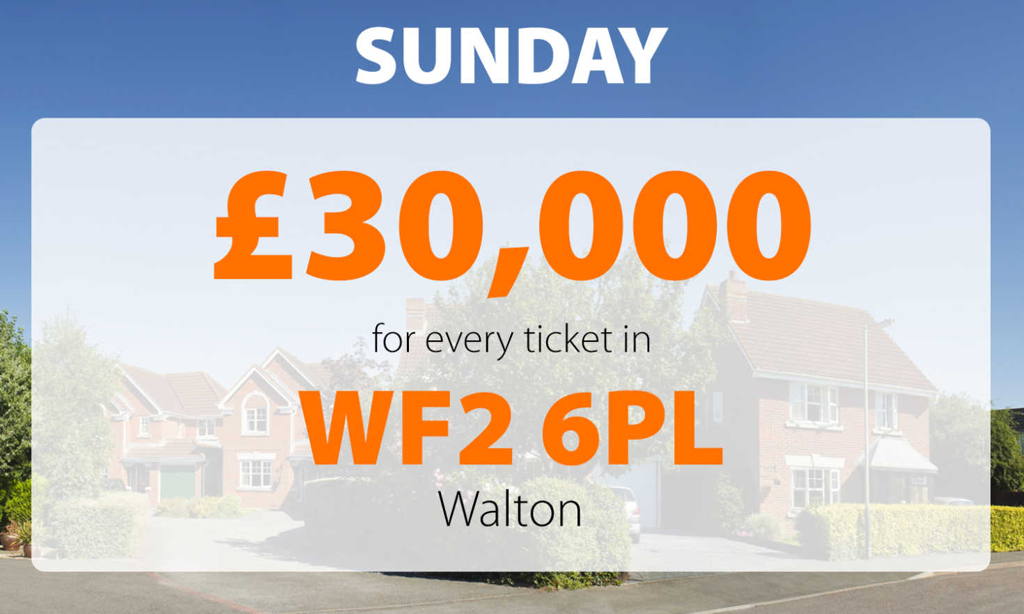 A winning postcode in Walton has earned five People’s Postcode Lottery players a whopping £30,000 each