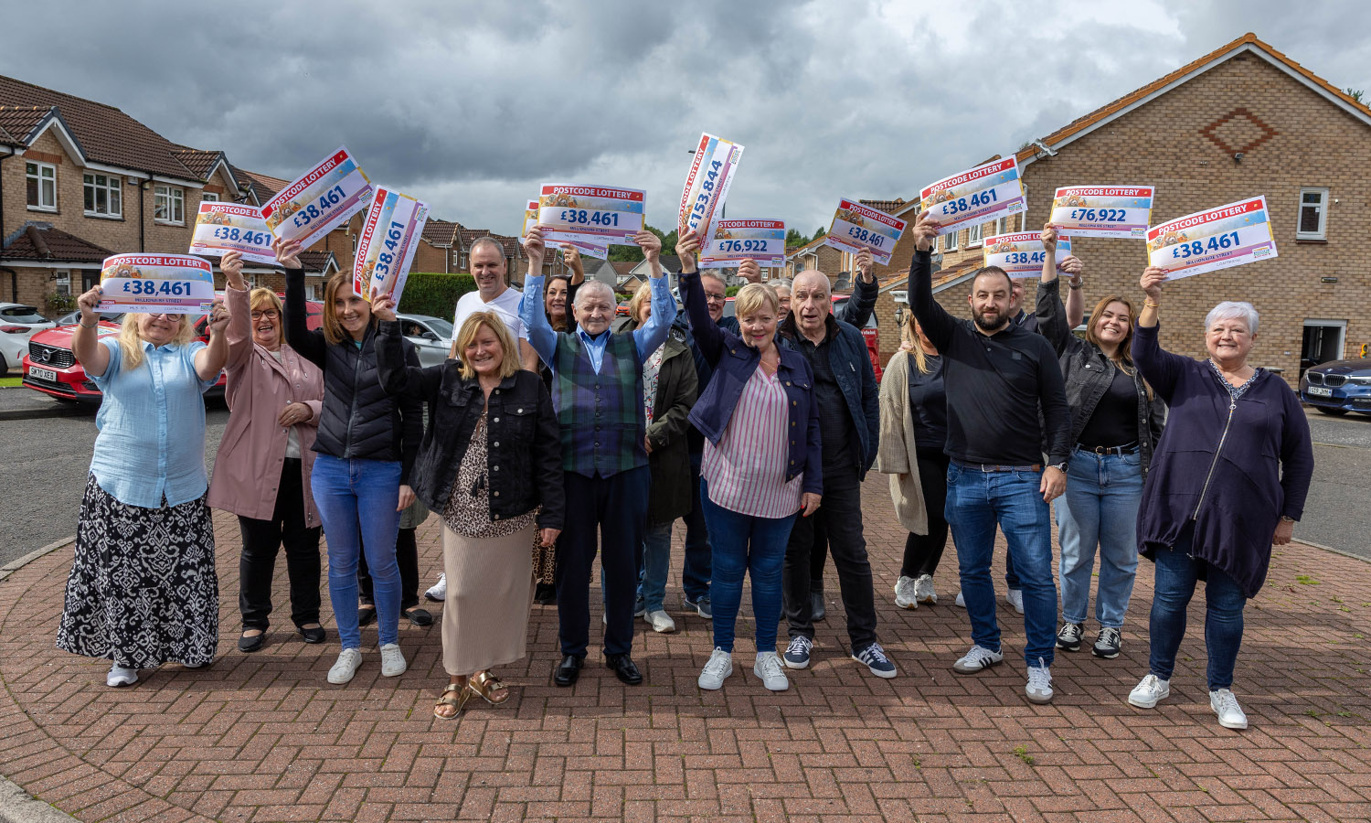 STREET PARTY: Neighbours celebrate together