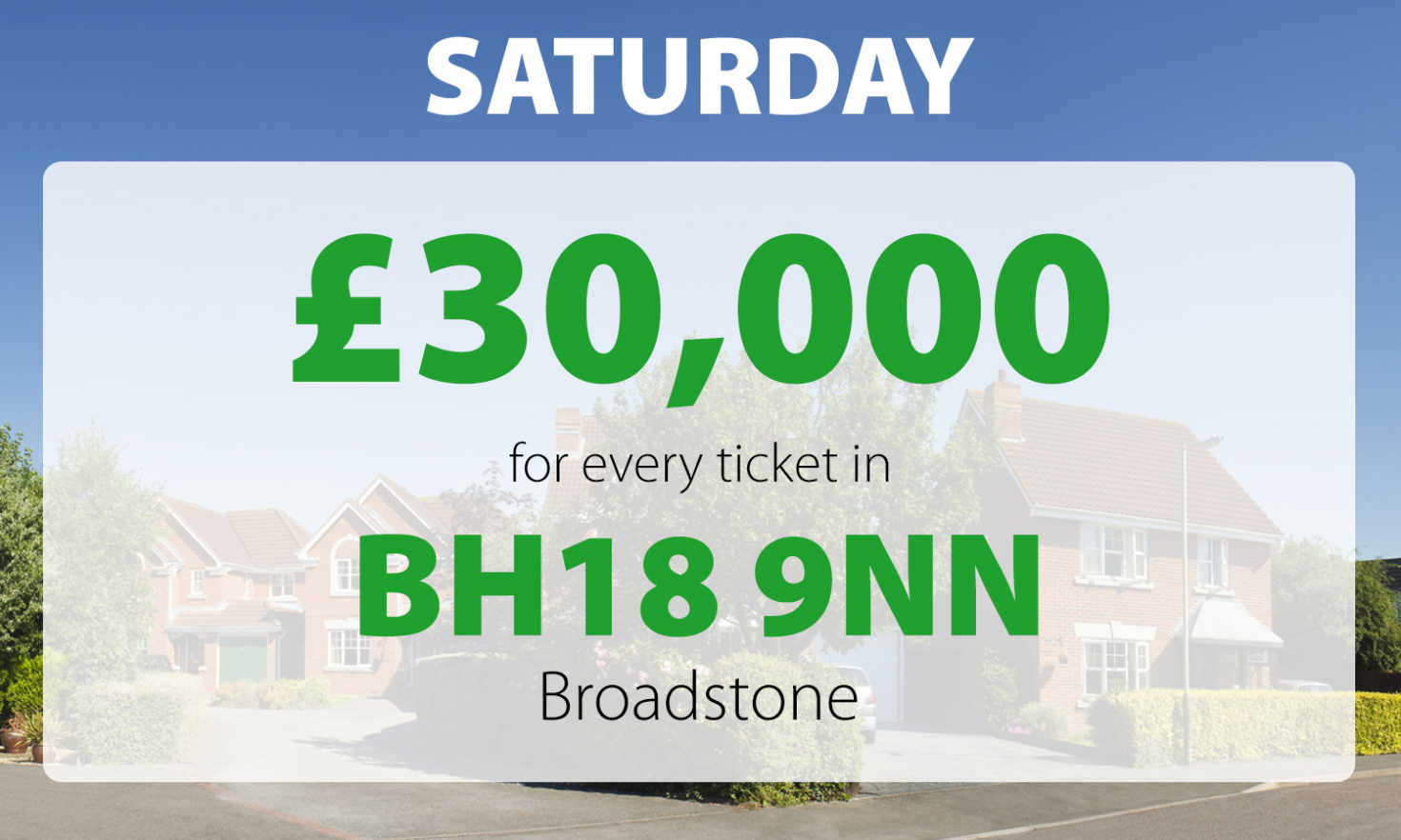 Two Broadstone neighbours have scooped £30,000 thanks to their lucky postcode