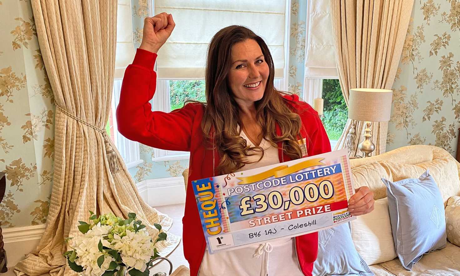 Judie reveals a fantastic £30,000 Street Prize for each of our four winners in Coleshill