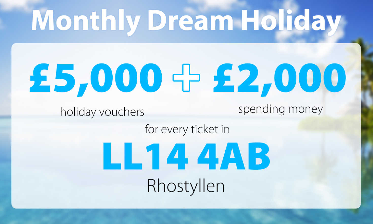 Three Rostyllen players could be jetting off on a fabulous holiday soon, thanks to their postcode