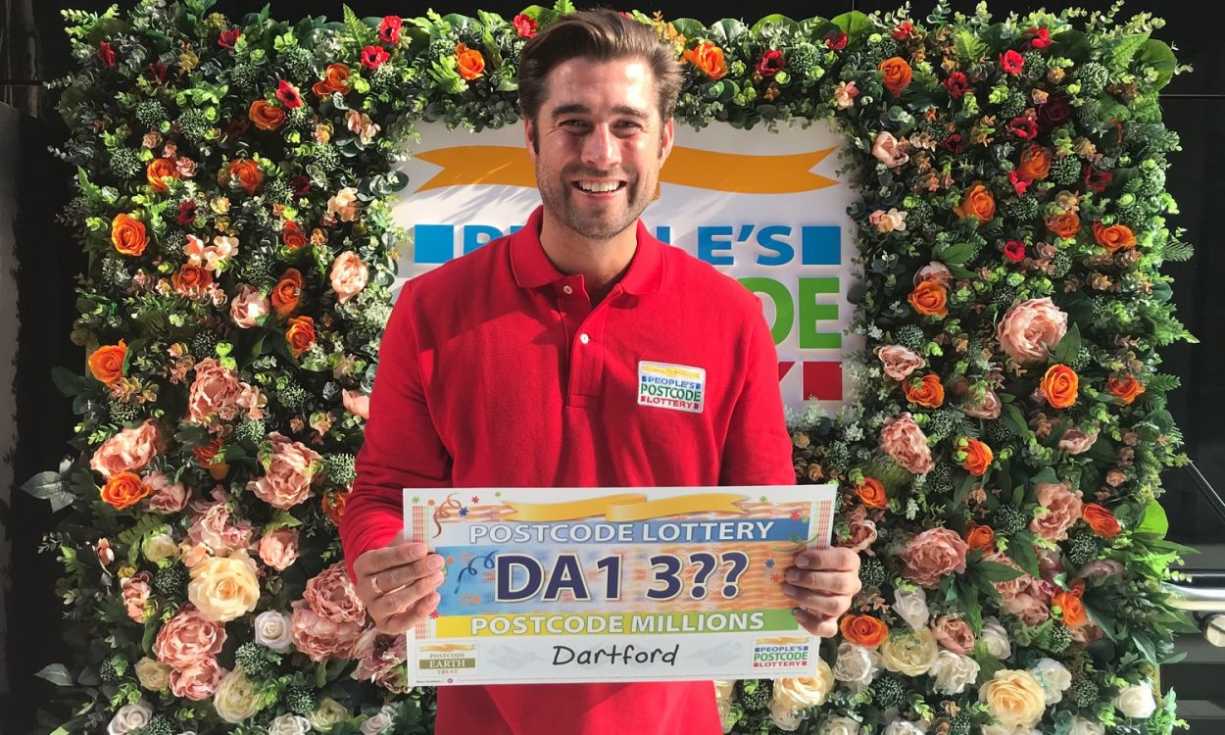 Matt Johnson reveals the latest Postcode Millions Sector Winner - DA1 3 in Dartford