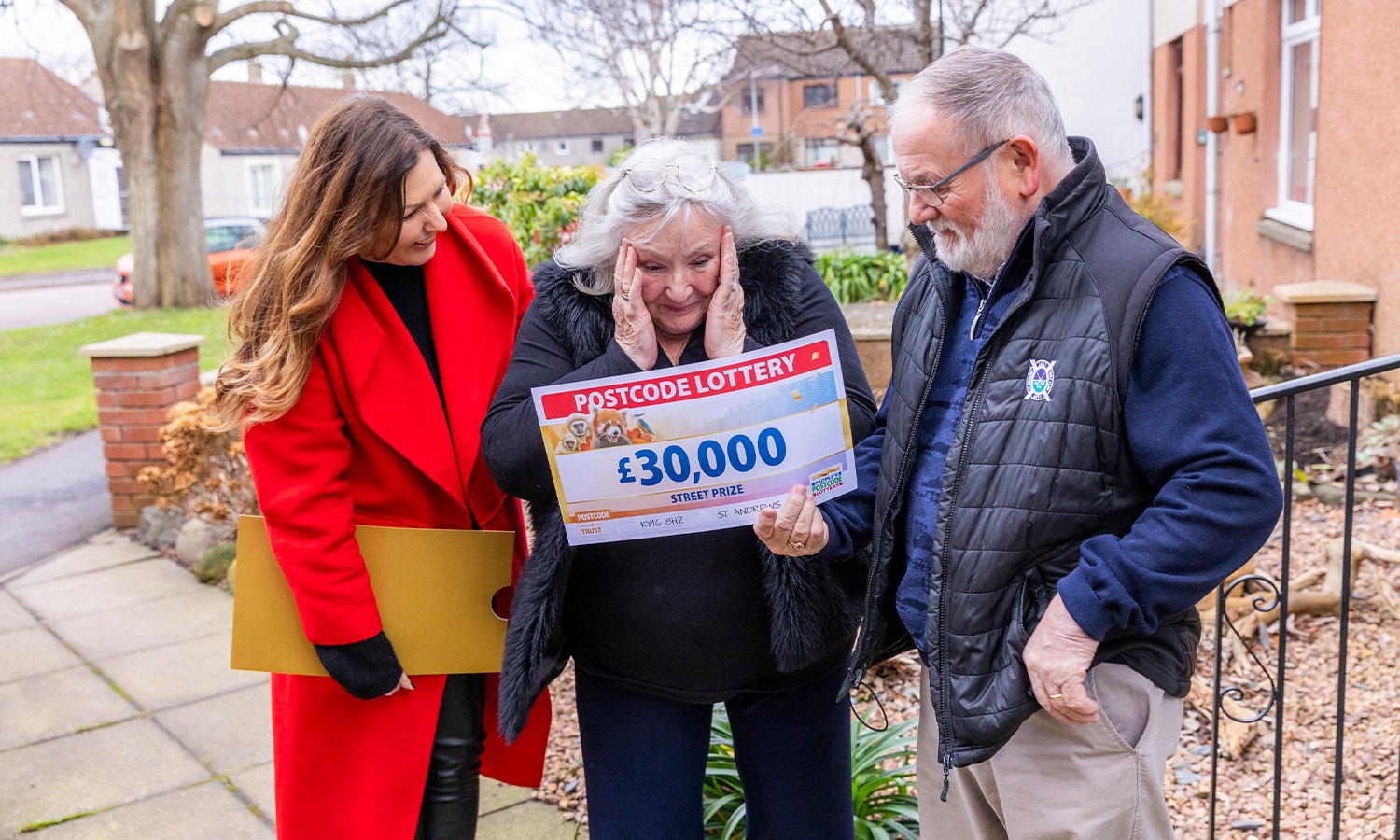 UNBELIEVABLE: Frances and hubby John were stunned by their win