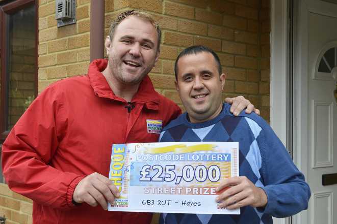 David Berryman in Hayes was the lucky winner of £25,000 this weekend