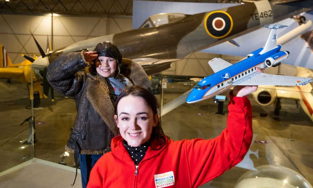 Stephanie Kerr, Programmes Advisor at People's Postcode Lottery, at the National Museum of Flight