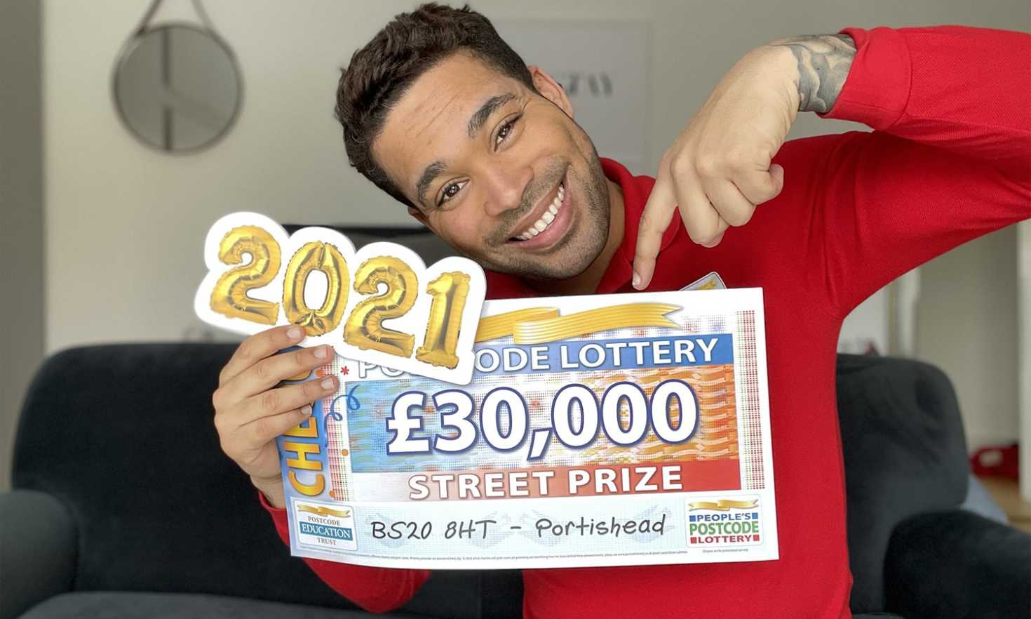 Danyl has a fantastic £30,000 Street Prize for each of our five lucky winners in Portishead