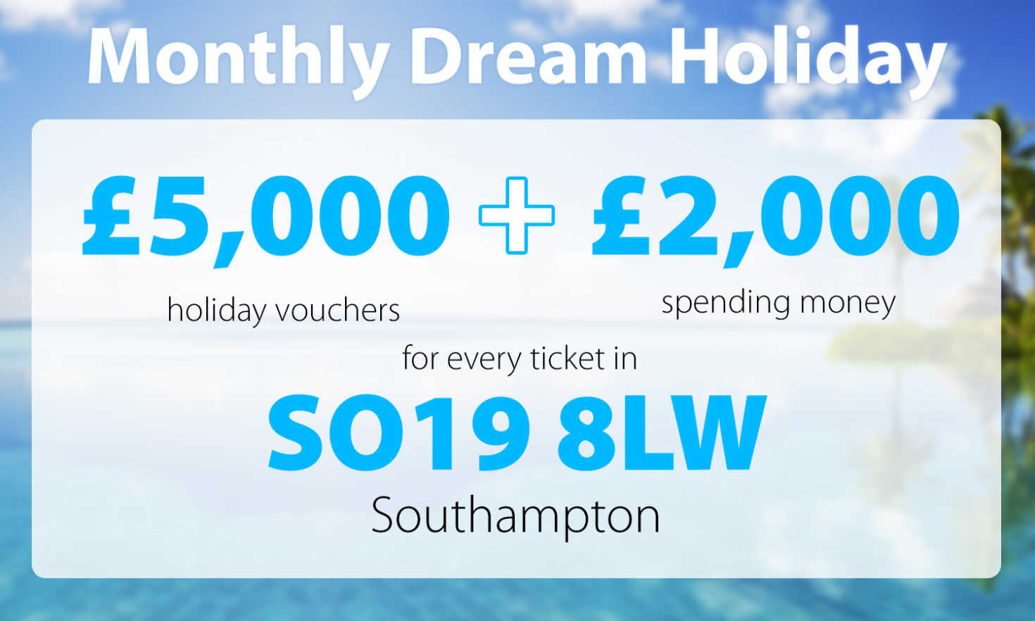 Two lucky Southampton players will be jetting off to the sun after winning this month's Dream Holiday prize