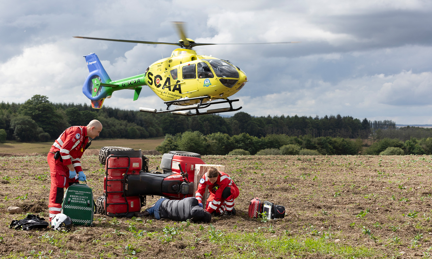 Out In The Field: Crew deals with an emergency in a rural location