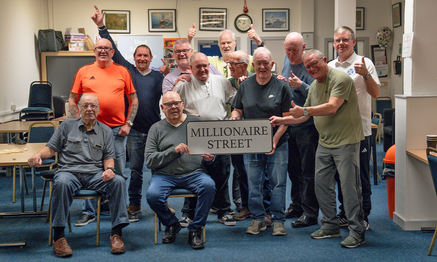 LOCALS CELEBRATE: The Men's Domino Group at Deaf Services Lanarkshire