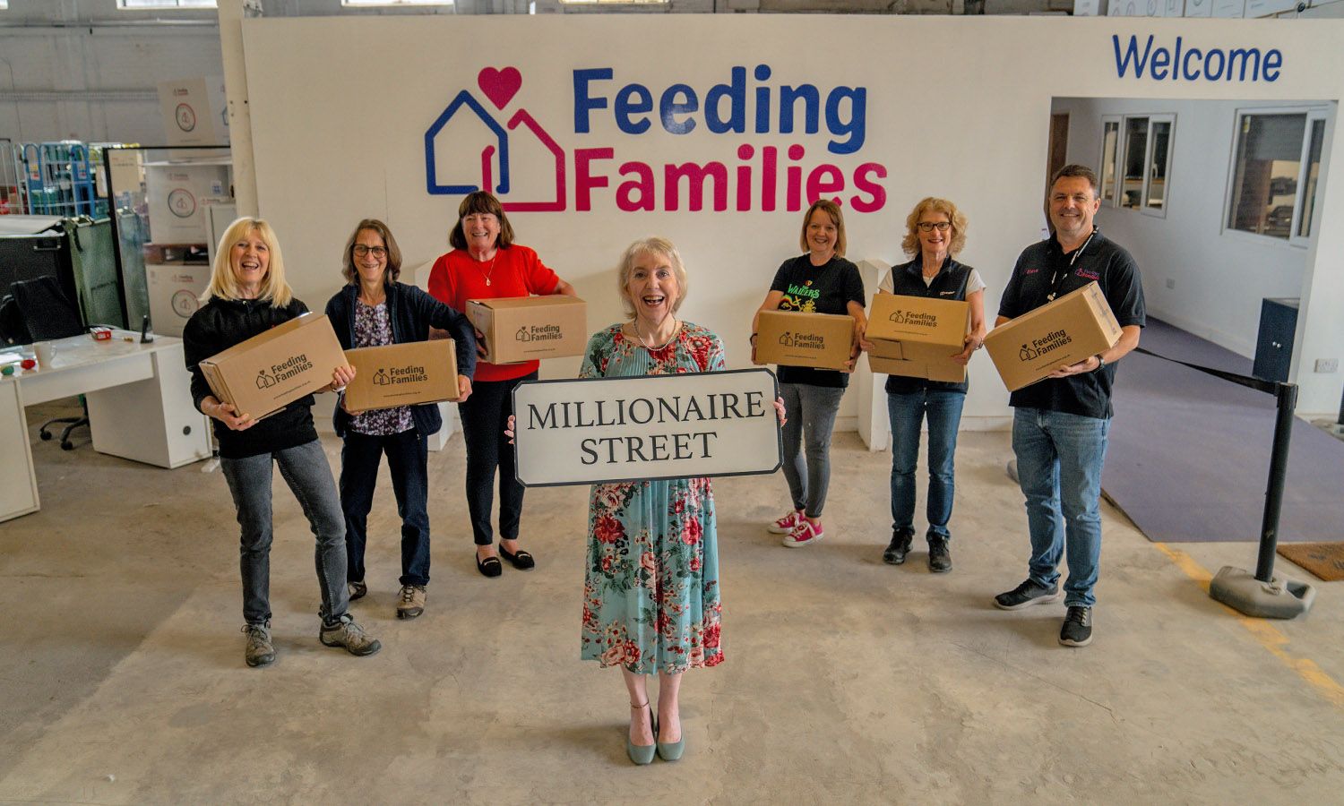 FOOD FOR THOUGHT: Charity team help families in need