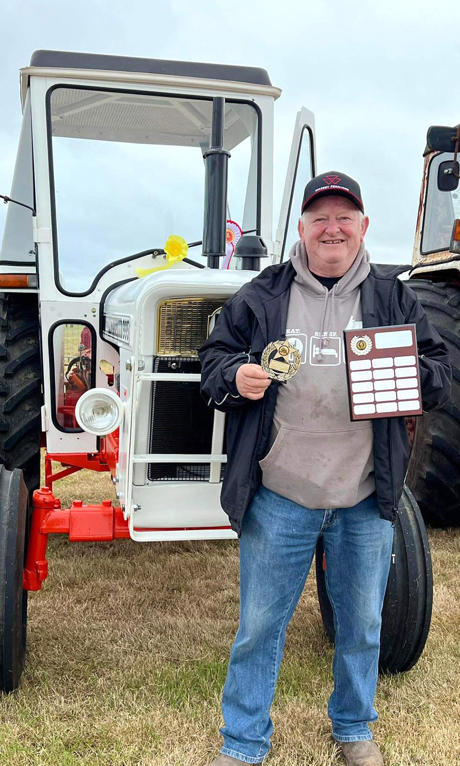 THE X TRACTOR: Farm helper David wins show with vintage vehicle