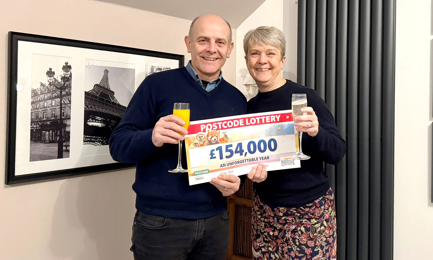 HAPPY COUPLE: Their win will boost Richard and Carole's dream retirement trip