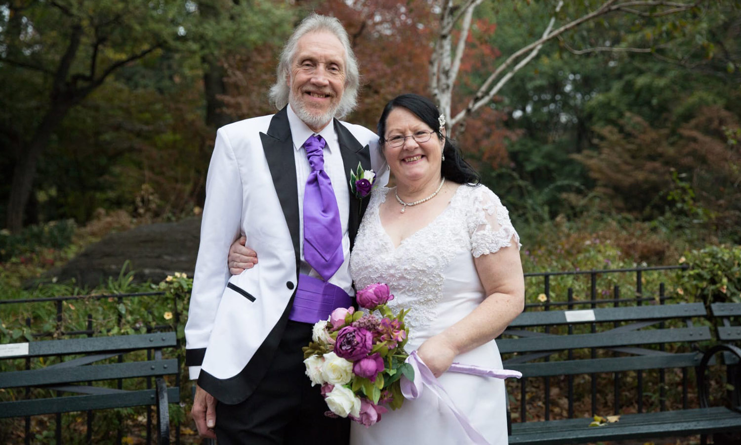 HAPPY EVER AFTER: Couple tied the knot in Central Park on 9 November 2016