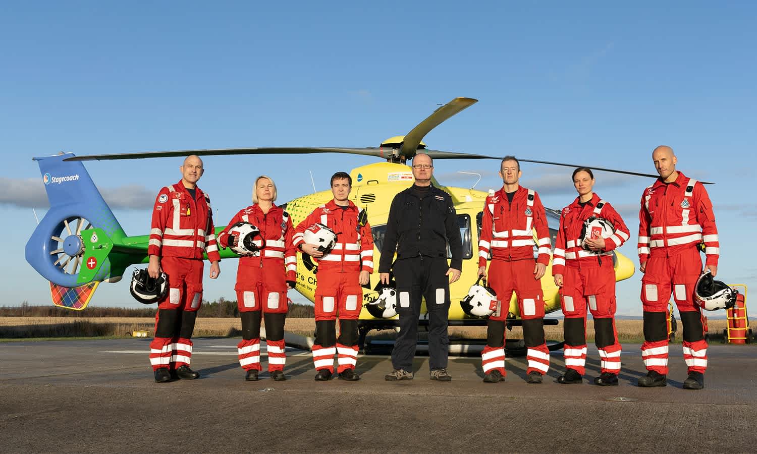 By responding to trauma and medical emergencies, Scotland's Charity Air Ambulance is there for everyone in Scotland when they need them.