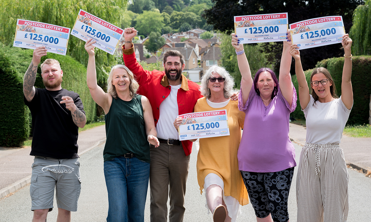 Wollaston winners celebrate with Matt Johnson