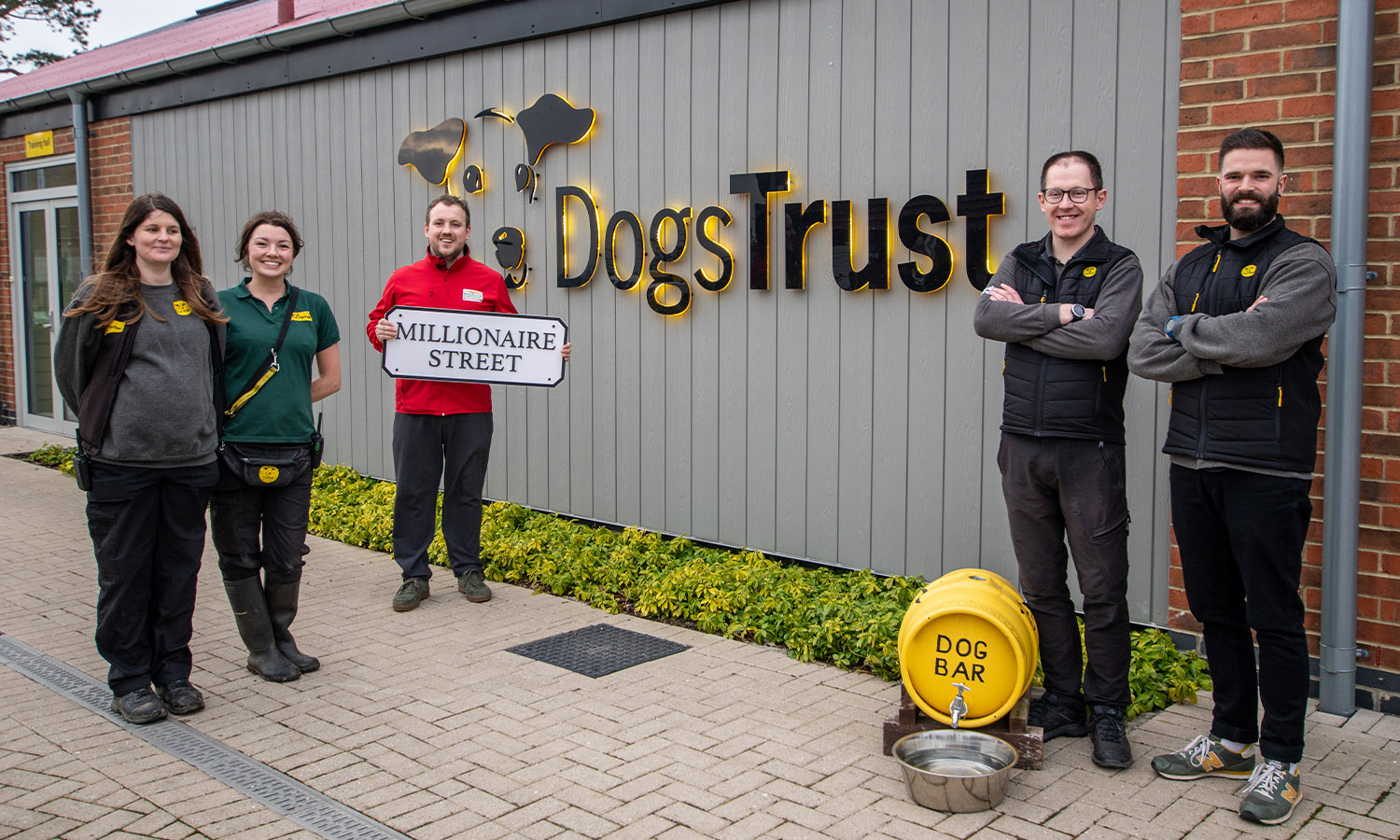 PAWS-ITIVELY THRILLED: Dogs Trust Darlington's team were delighted with their funding