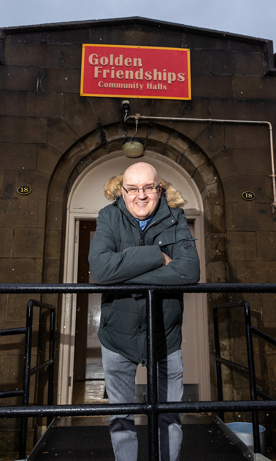 GOLDEN BOY: Jim outside his cherished club