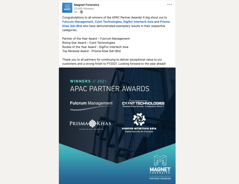 Magnet Partner of the Year 2022