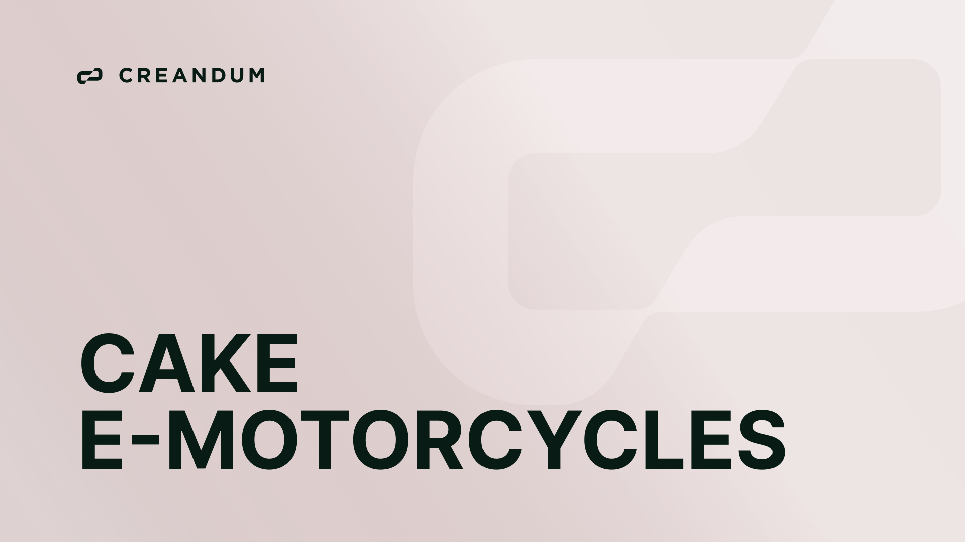 Cake e-motorcycles