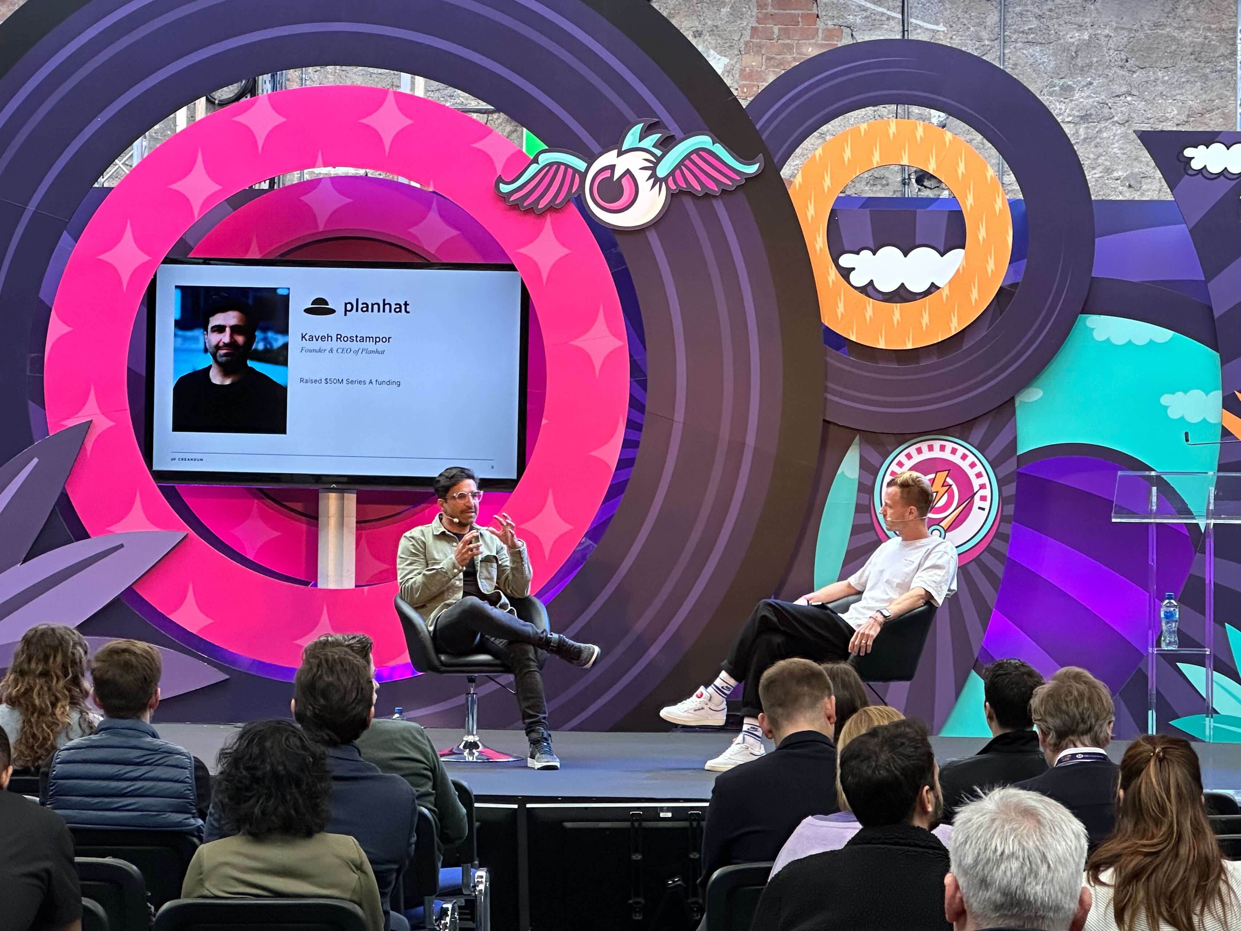 Carl and Kaveh (SaaStock 2023)