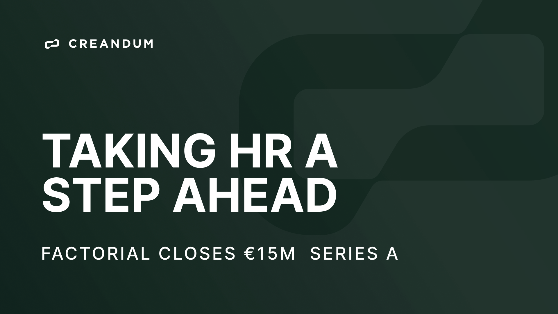 Taking HR a step ahead