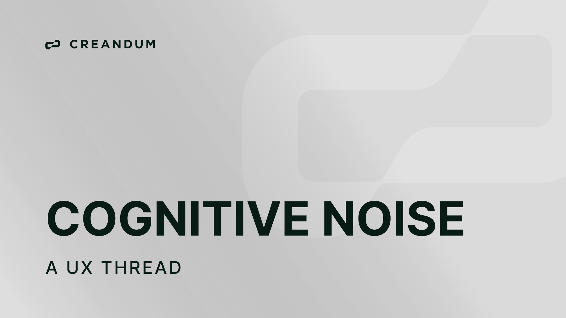 cognitive noise