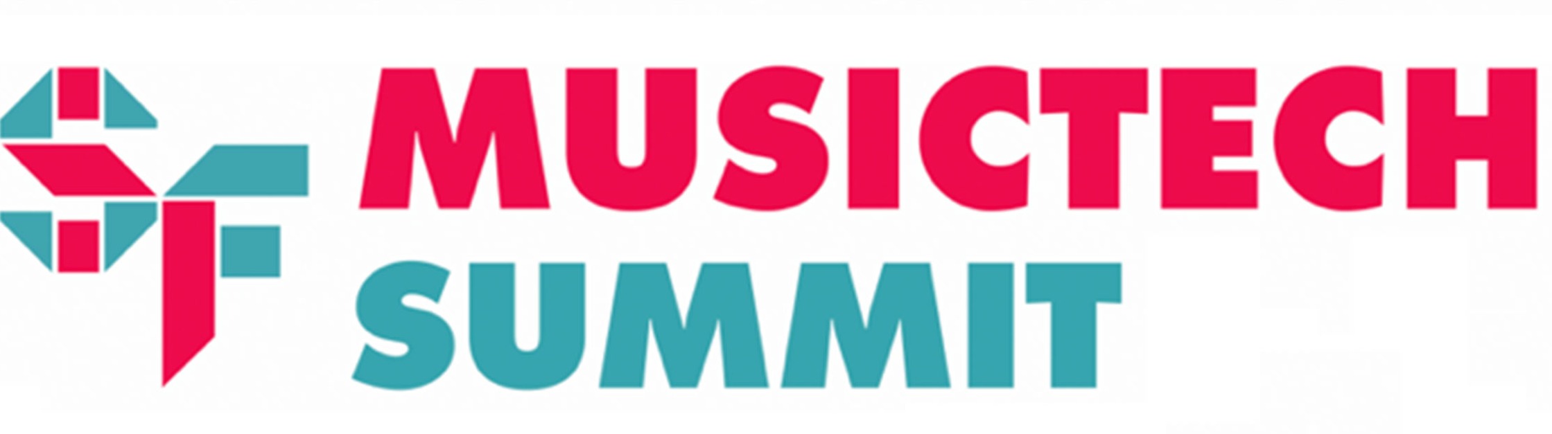 San Fransisco Music Tech Summit logo in red and green.