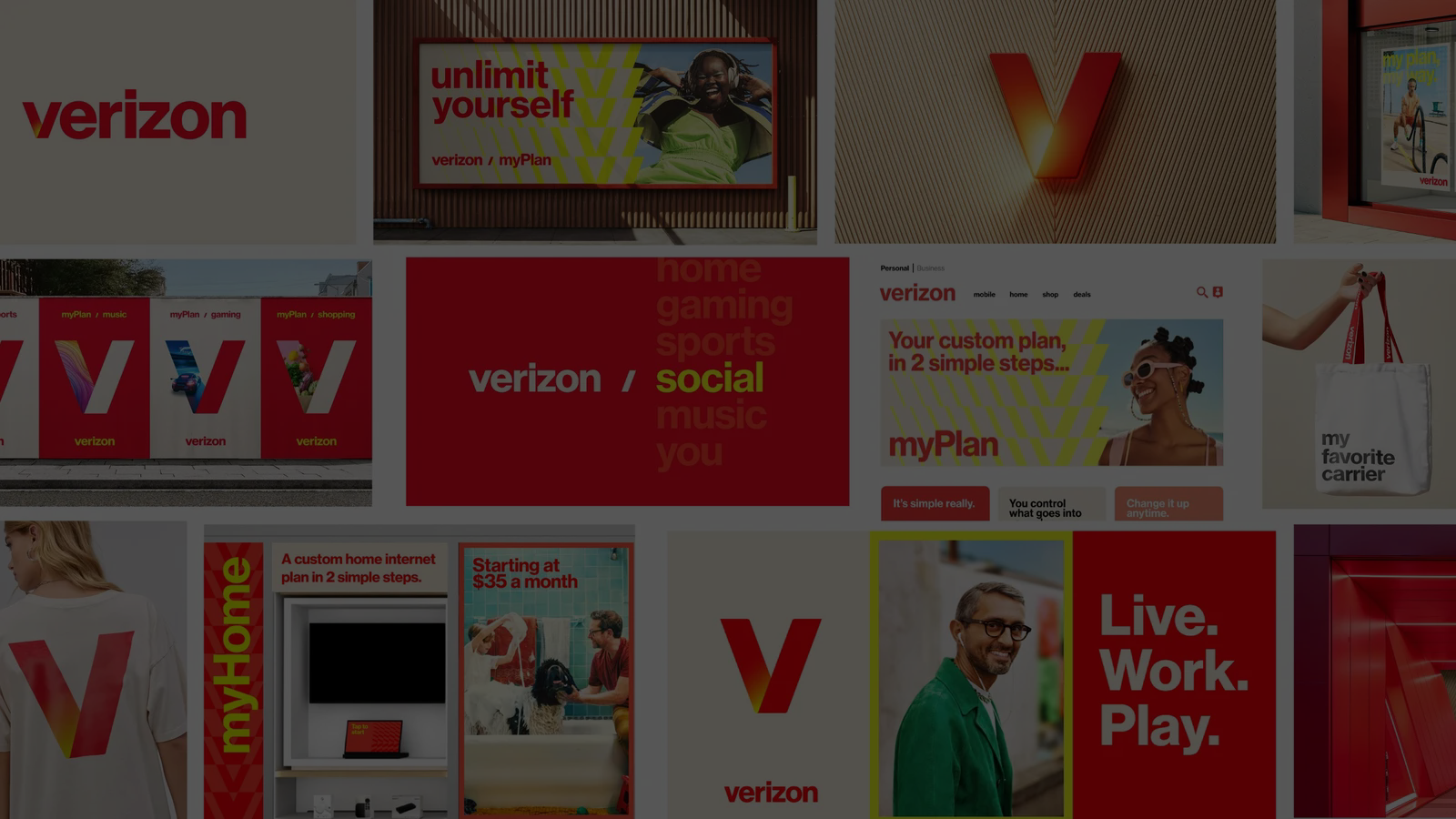 A snapshot of Verizon's new visual identity.