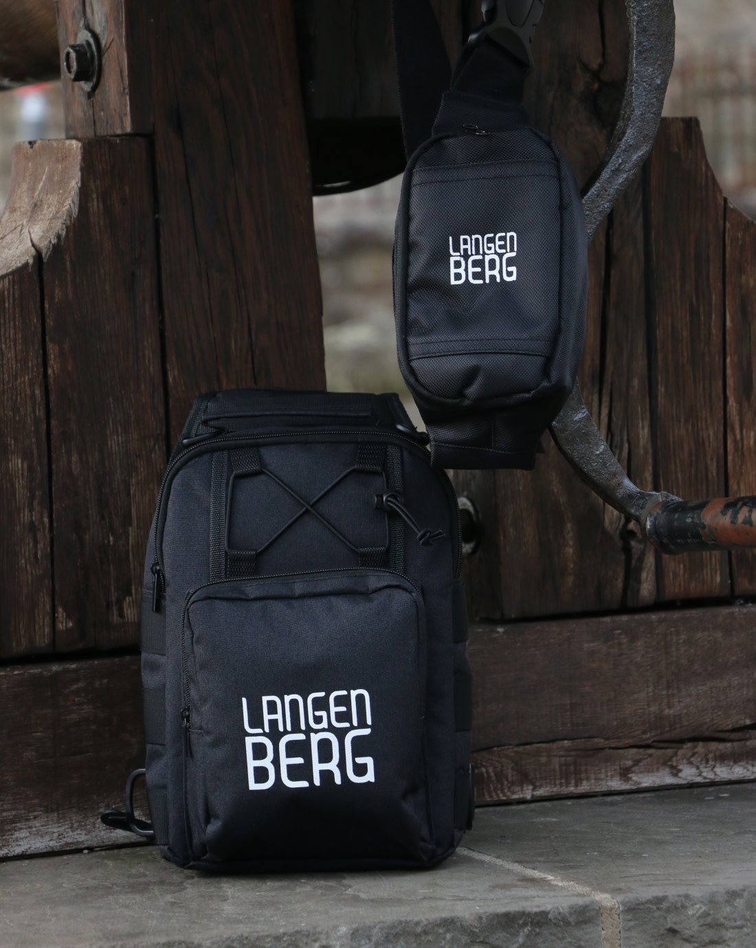 Langenberg's backpack "Delta" (SKU 30315) & "Toronto" (SKU 30415).