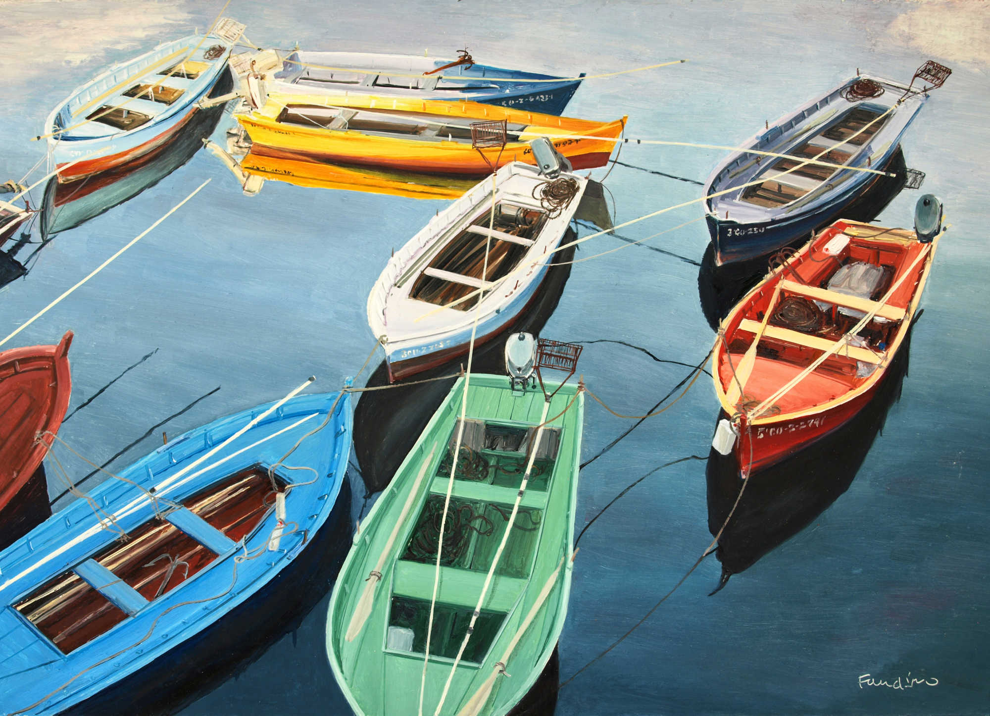 Fishermen's Scallop boats, La Coruña (Spain)