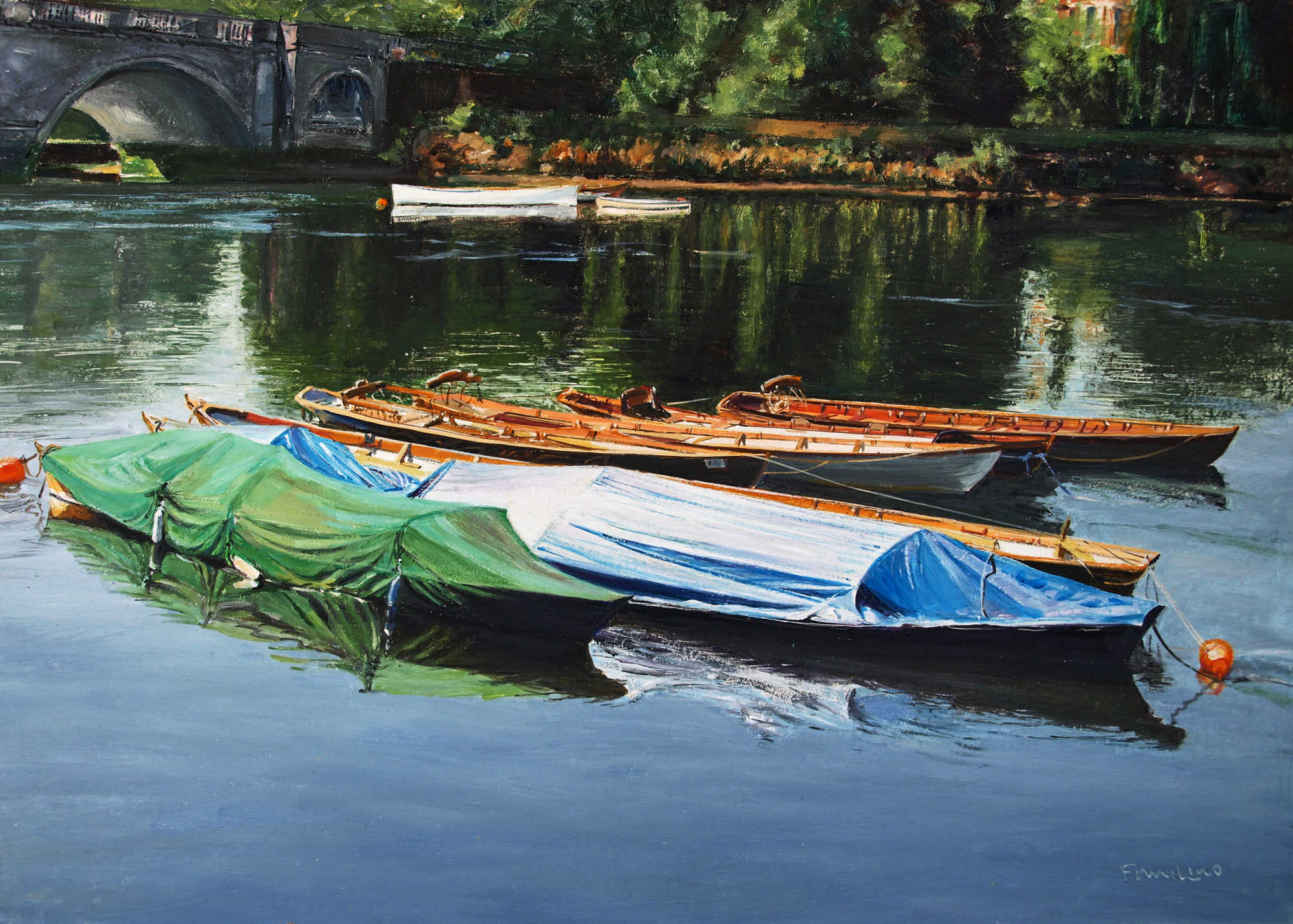 Boats at Richmond, Surrey (England)
