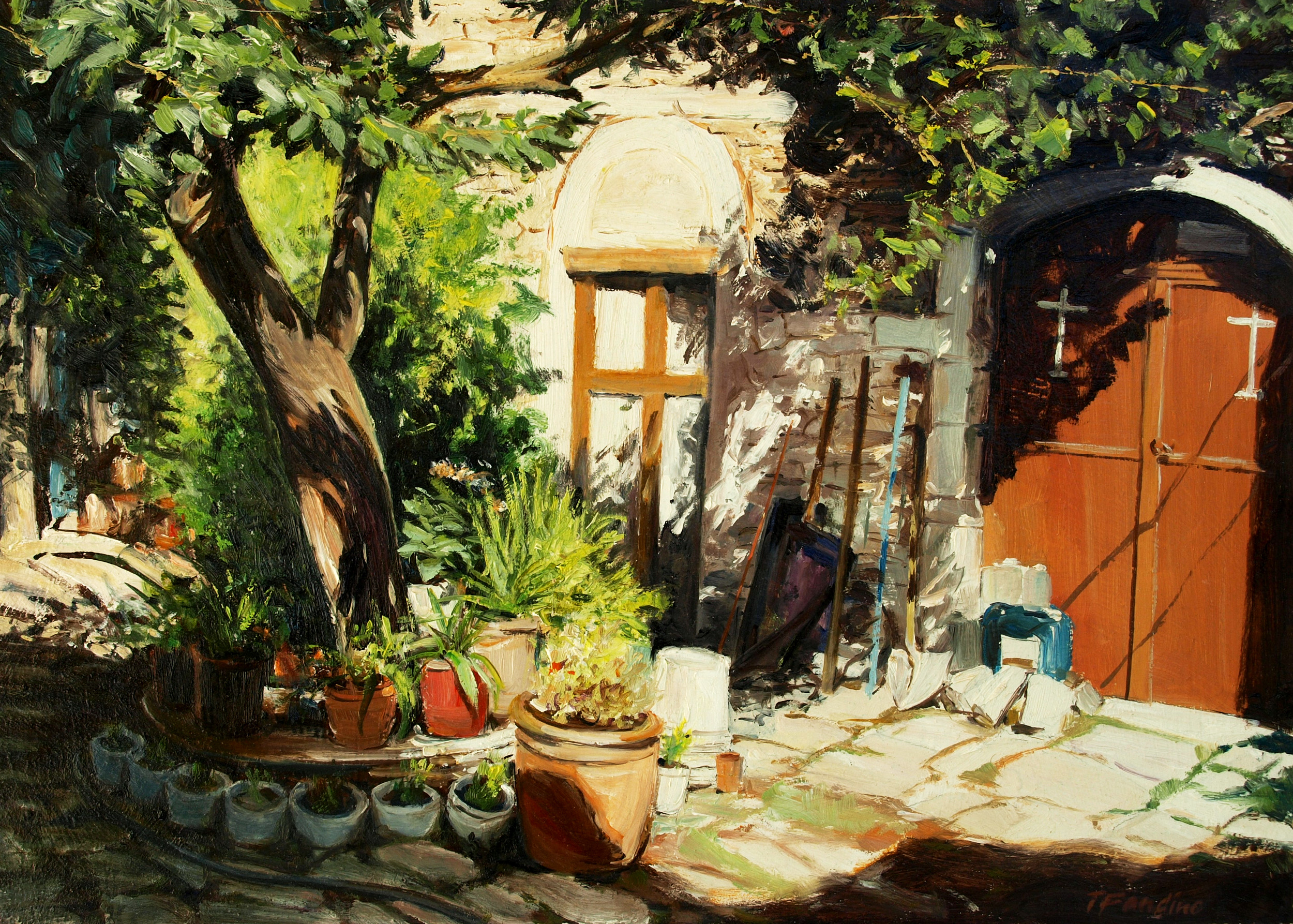 Corner of Evangelistria Monastery (Greece)