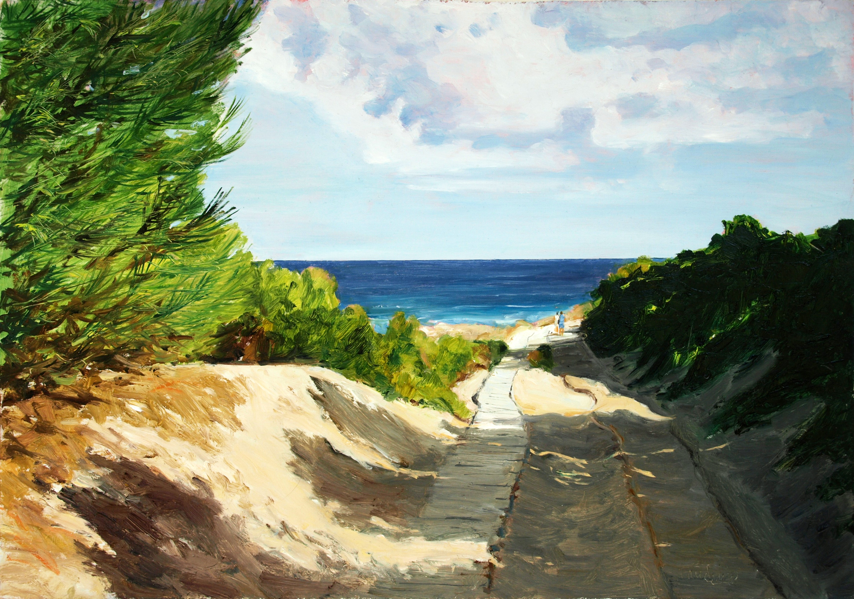 Approach to Asselinos beach (Greece)