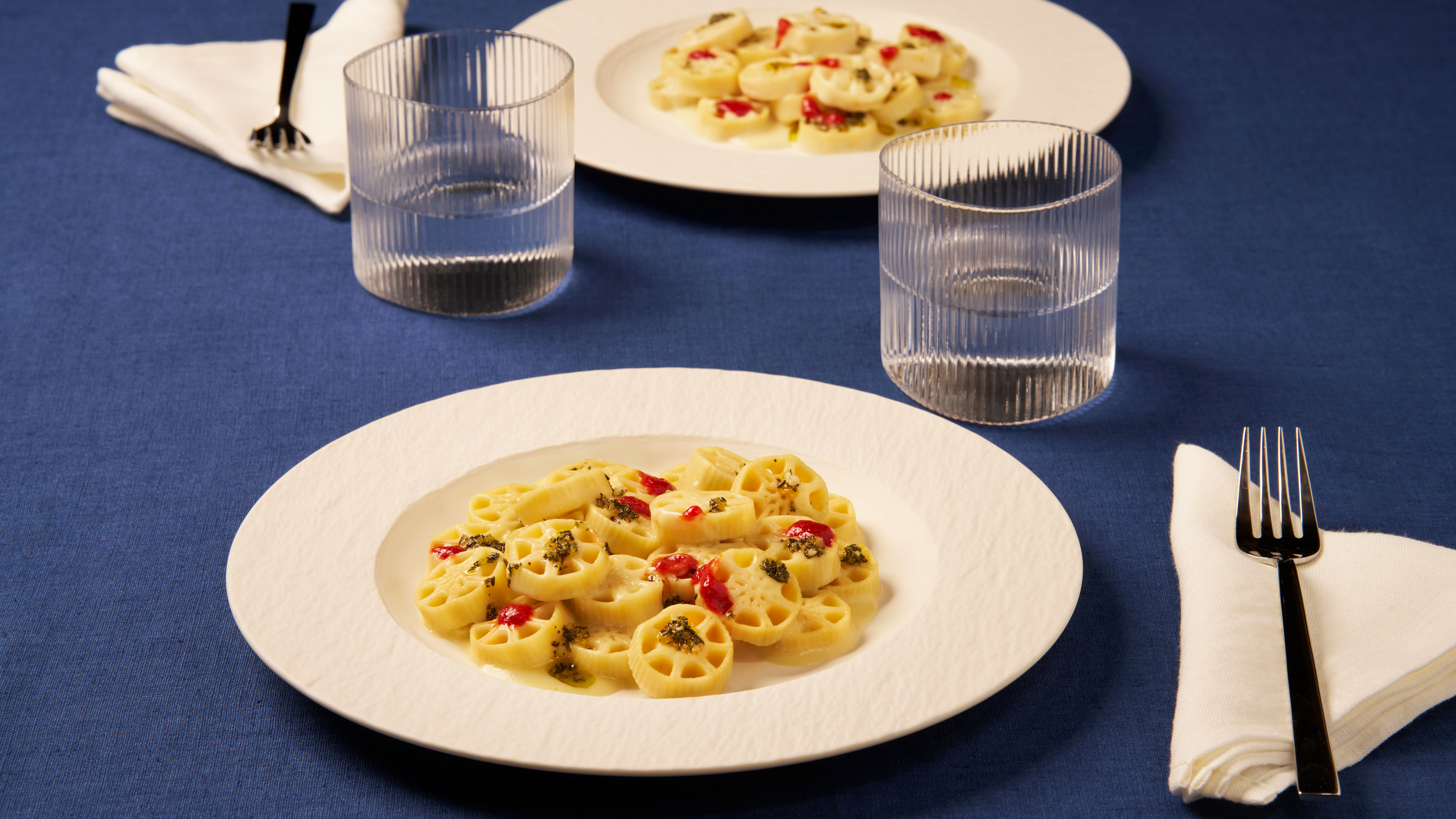 Barilla Gran Ruote with Roasted Heirloom Cherry Tomatoes and