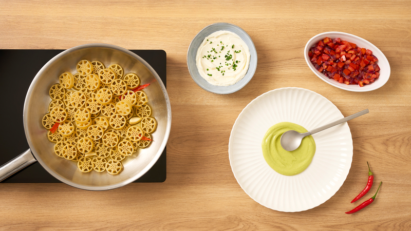 Barilla Gran Ruote with Avocado, Spicy Tomato & Sour Cream | Barilla