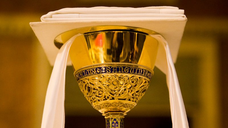 Chalice and paten for 50 anniversary Mass