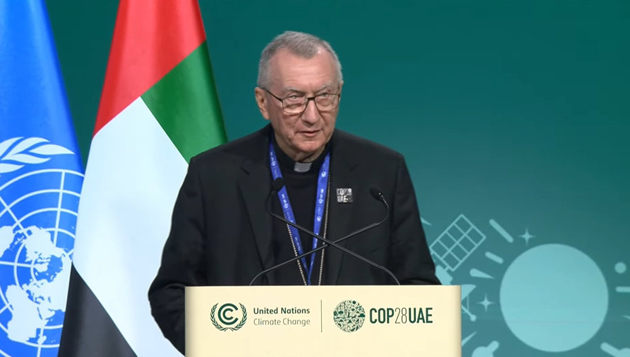 Asia - UAE - COP28 - Cardinal Parolin reads Pope Francis message - 20231202