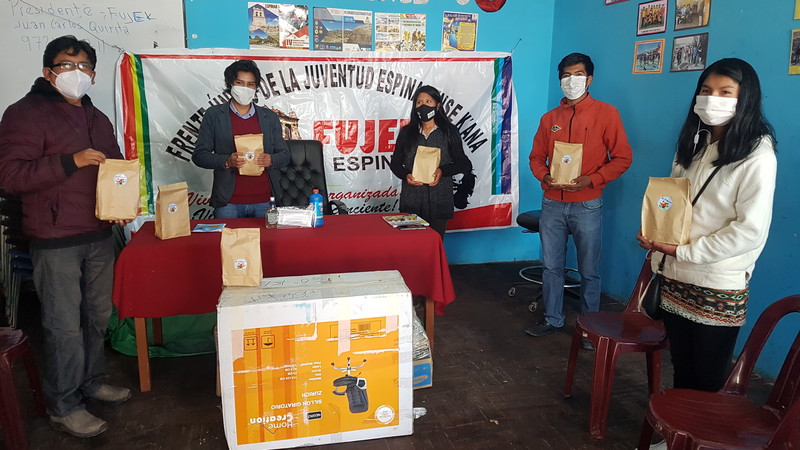 Distribution of hygiene kits in Peru