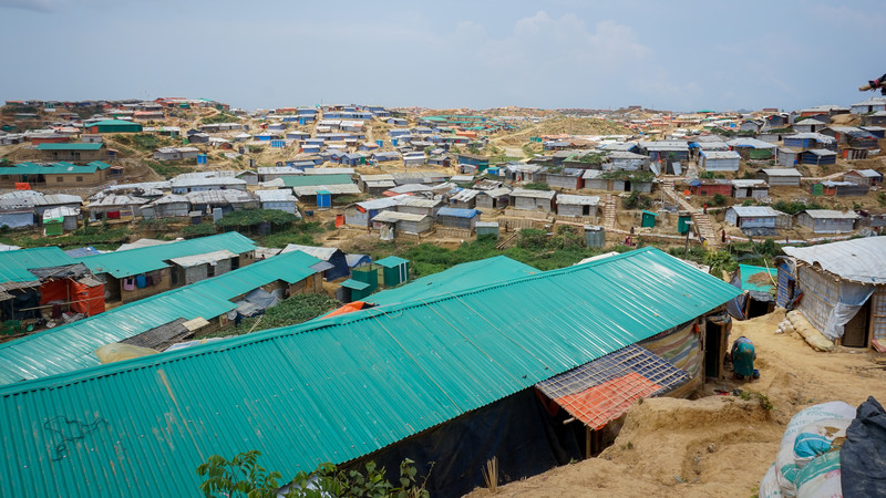 Bangladesh Rohingya camps - view of camp