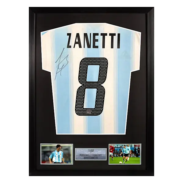 Figurine Autographiée Javier Zanetti - FC Inter - Panini Scudetto - Comme Neuve