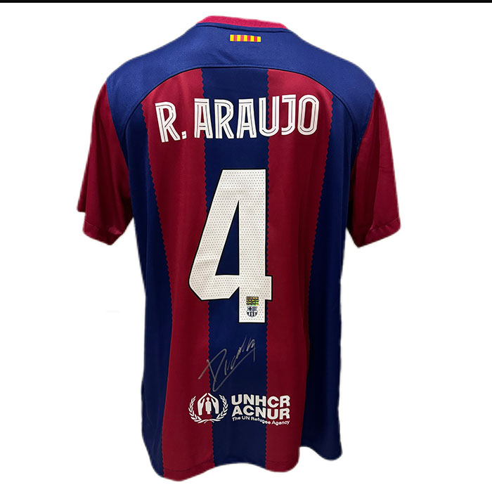 Ronald Araújo hand signed Barcelona jersey | webook.com