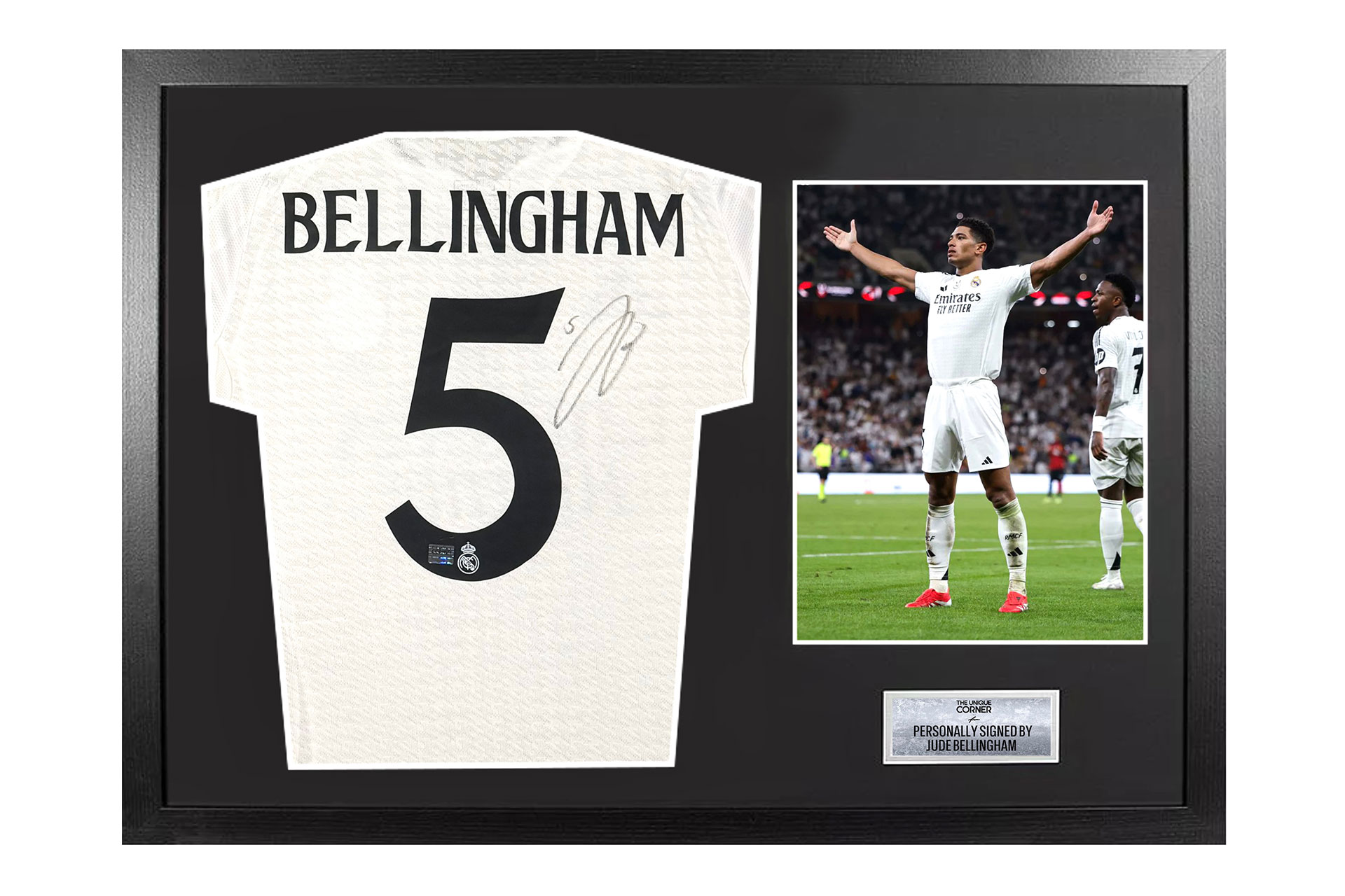 Bellingham Match Un Worn Shirt Issued Real Madrid Maillot Préparé